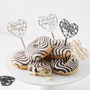 Personalised Geometric Heart Cupcake Topper, thumbnail 1 of 8