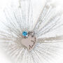 Personalised Heart Charm Name Necklace With Birthstone, thumbnail 4 of 8