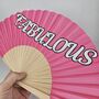 Handheld Fabulous Folding Fan, thumbnail 1 of 3