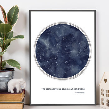 Personalised Constellations Print With Quote, 3 of 5
