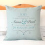 Personalised Wedding Vows Cushion, thumbnail 2 of 3