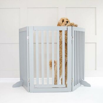 Lords And Labradors Medium Wooden Dog Gate, 2 of 6