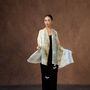 100% Mulberry Silk Scarf, Pastel Yellow In Gift Box, thumbnail 2 of 11