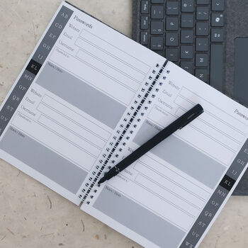Internet Address And Password Log Book, 10 of 11