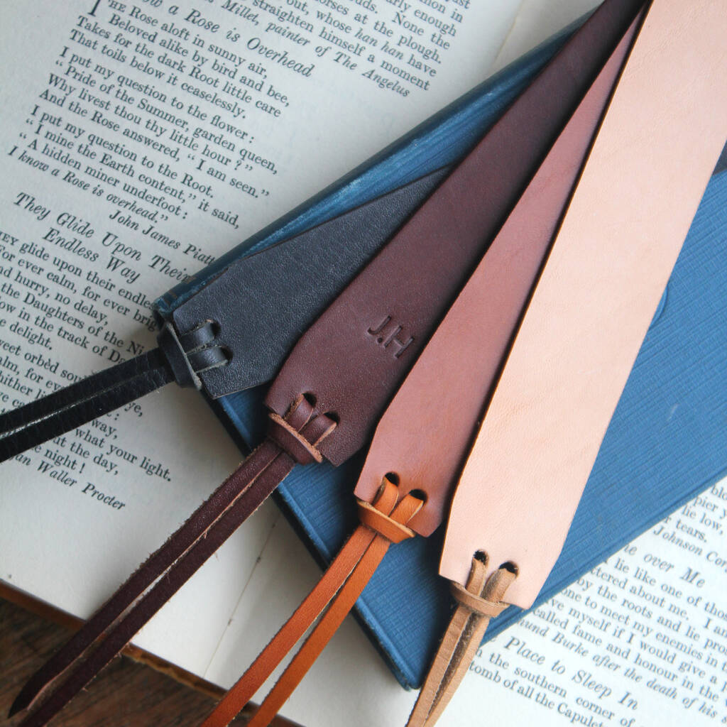 Personalised Leather Bookmark, 1 of 9
