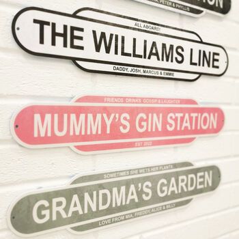Personalised Vintage Style Train Sign, 6 of 11