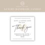 Thank You Gift Personalised Scented Candle, thumbnail 6 of 6