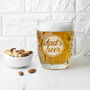 Personalised Statement Dimpled Beer Glass, thumbnail 1 of 6