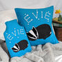 Badger Personalised Cushion And Hot Water Bottle Set, thumbnail 3 of 4