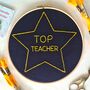 Top Teacher Embroidery Kit, thumbnail 1 of 3