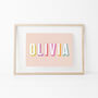 Personalised New Baby Name Print, thumbnail 1 of 4