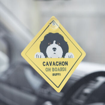 Personalised 'Dog On Board' Car Sign, 3 of 11