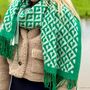 Personalised Two Tone Abstract Heart Scarf, thumbnail 3 of 4