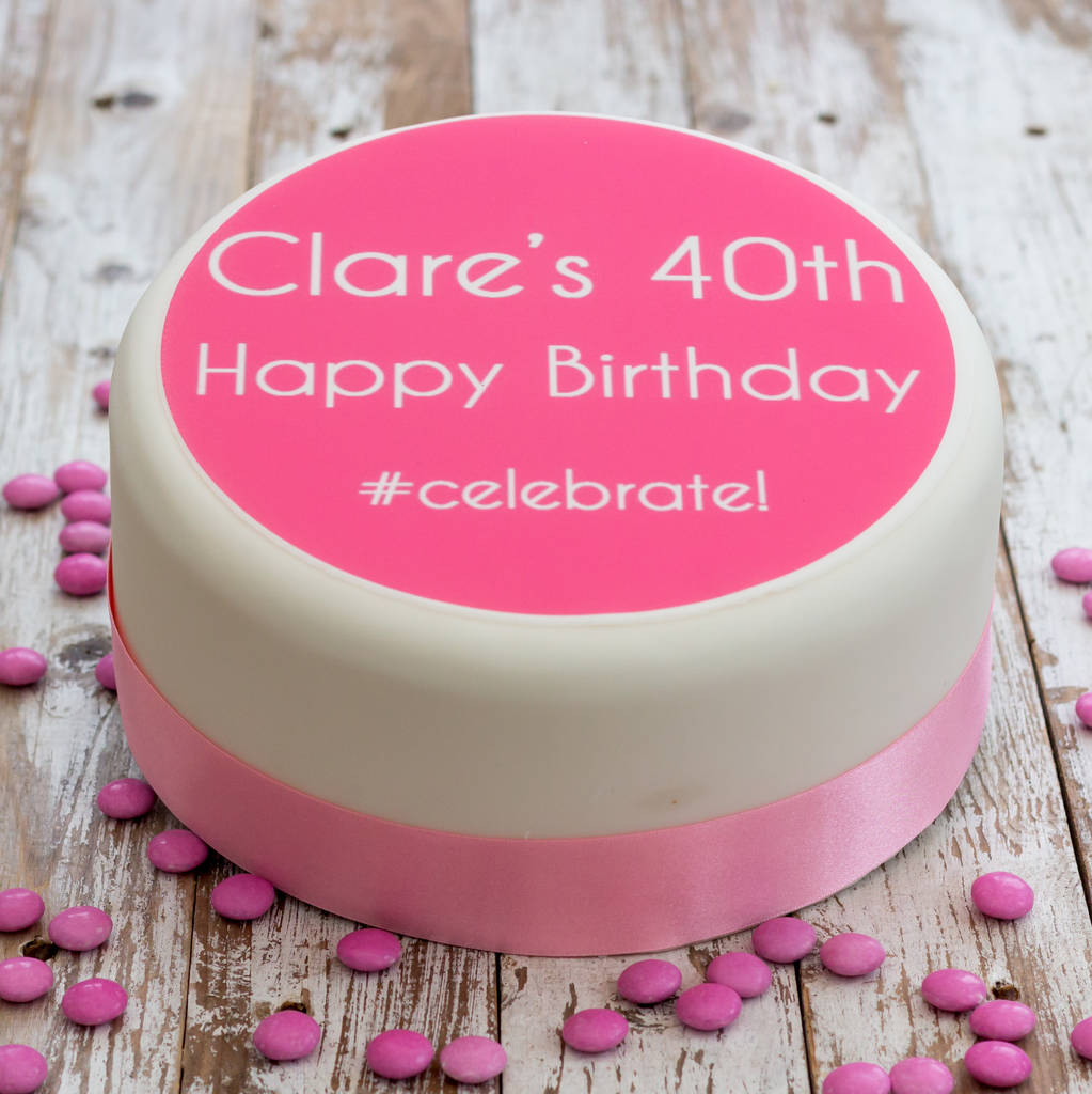 Personalised Birthday #Celebrate Cake Decoration, 1 of 2
