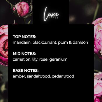 Personalised Perfumed 80th Luxury Birthday Card For Her With Five Everlasting Blush Roses, 6 of 11