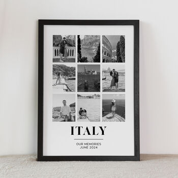 Personalised Travel Photo Collage, Custom Photo Print, 3 of 6