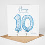 Personalised 10th Birthday Card, thumbnail 1 of 4