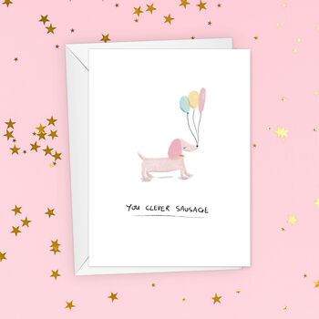 Clever Sausage Congratulations Card, 2 of 4