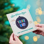 Personalised Positive Pop Out Bauble Christmas Card, thumbnail 2 of 3