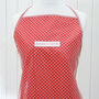 Personalised Wipe Clean Oilcloth Apron, thumbnail 2 of 3