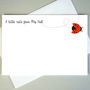 Set Of 12 Personalised Notecards With Ladybug, thumbnail 1 of 2