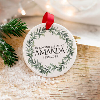 Personalised In Loving Memory Ornament Christmas, 7 of 7