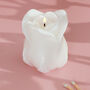 G Decor Elegant White Rose Decorative Candle, thumbnail 1 of 4