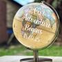 Wedding Guestbook Globe Guest Book Alternative Travel, thumbnail 1 of 10