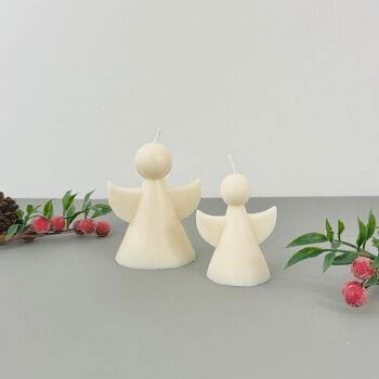 White Christmas Angel Candle And Christmas Decoration, 8 of 11
