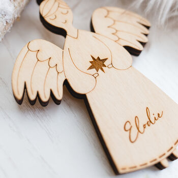 Personalised Angel Christmas Decoration, 3 of 3
