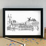 Reigate Skyline Art Print Unframed, thumbnail 5 of 6