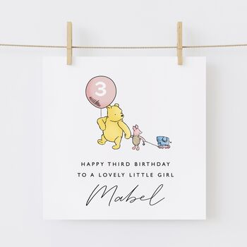 Winnie The Pooh 2nd Birthday Daughter Card *Fully Personalised, 4 of 6