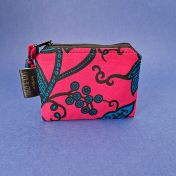 Mini Zip Pouch Coin Purse | Omolara Print, 4 of 7