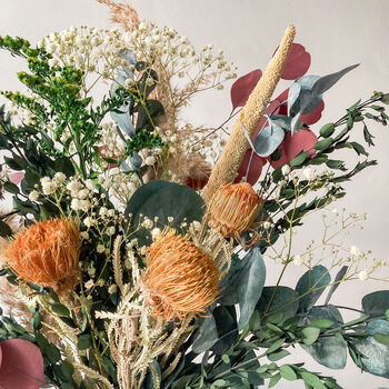 Preserved Foliage And Banksia Bouquet, 4 of 5