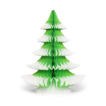 Christmas Snow Tip Tree Paper Decoration 25cm, 8 of 9