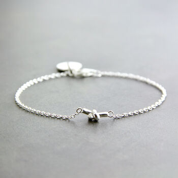 Personalised Petite Knot Delicate Bracelet, 2 of 11