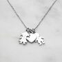 Personalised 'In My Heart' Silver Family Charm Necklace, thumbnail 2 of 5