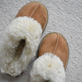 Luxury Sheepskin Slip On Slippers Lola, 2 of 5