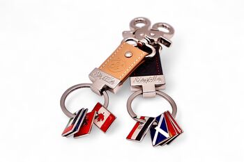 Flag Mate Personalised Three Flag + Keyring Gift, 11 of 12