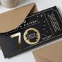 Personalised 70th Birthday Scratch Gift Voucher For Him, thumbnail 4 of 9