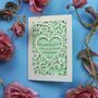 Personalised Papercut Heart Engagement Card, thumbnail 6 of 12