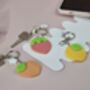 Fruit Keyring With Lemon, Strawberry Or Peach Charm, thumbnail 8 of 9