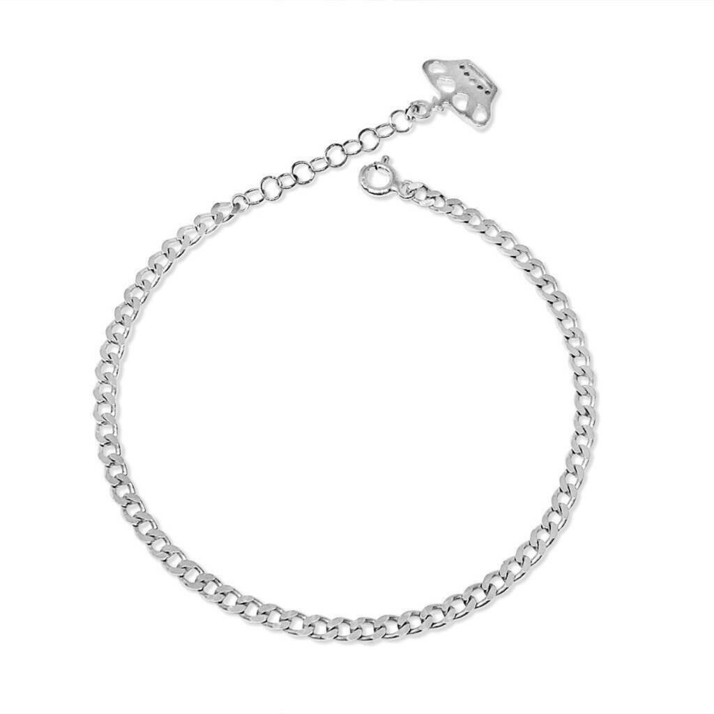 Sterling Silver Curb Chain Bracelet By Anna Lou of London ...