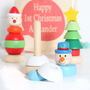 Wooden Christmas Stacking Toy And Personalised Bag, thumbnail 3 of 6