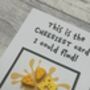 Cheese Polymer Clay Birthday Card Handmade, thumbnail 3 of 12
