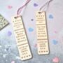 Personalised 'Nanny' Mother's Day Bookmark, thumbnail 1 of 2
