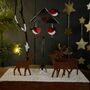 Deer Around Bird Table Christmas Decoration, thumbnail 2 of 2