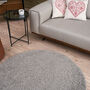 The Rugs Plain Grey Shaggy Rug, thumbnail 8 of 12
