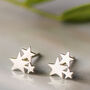 Sterling Silver Wish Upon A Star Studs, thumbnail 1 of 7