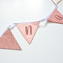 Personalised Sparkly Pink Bunting For Girls Bedroom, thumbnail 3 of 5